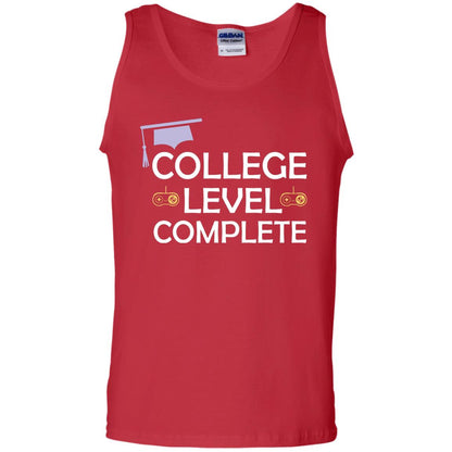 College Level Complete Funny College Graduation Shirt Red