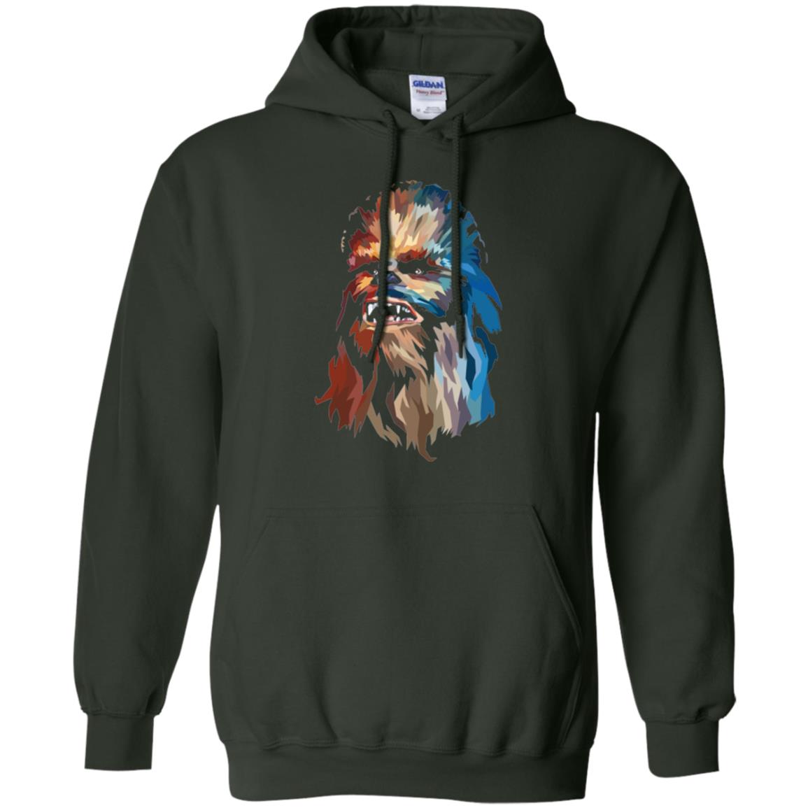 Chewbacca Art T-shirt Forest Green