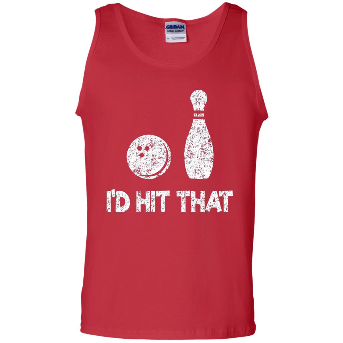 Funny Bowling Lover T-shirt T-shirt I_d Hit That Red