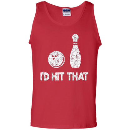 Funny Bowling Lover T-shirt T-shirt I_d Hit That Red