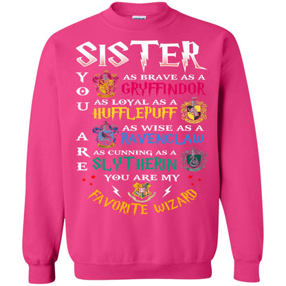 Sister My Favorite Wizard Harry Potter Fan T-shirt Heliconia