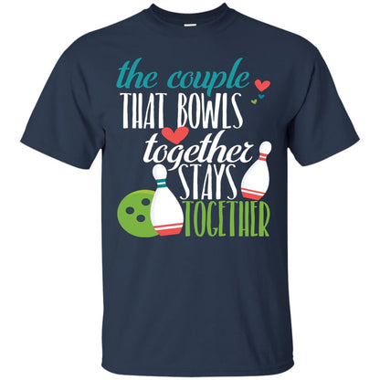Bowler Shirt The Couple That Bowls Together Stay Together Navy