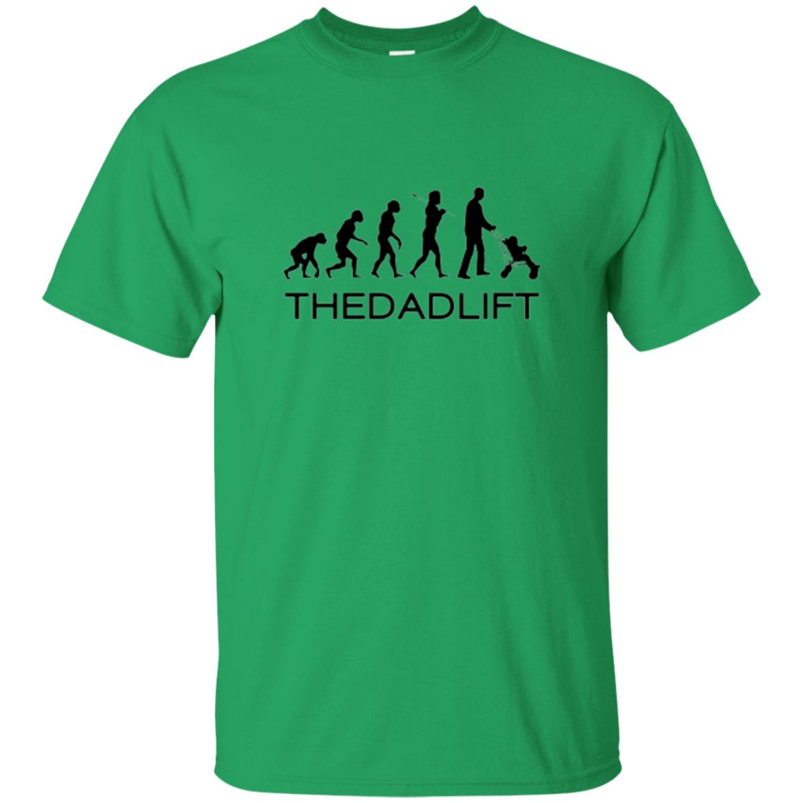 The Evolution Of Man T-shirt Thedadlift Irish Green