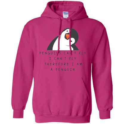 Penguins Lovers T-shirt Penguins Can_t Fly I Can_t Fly Therefore I Am A Penguin Heliconia