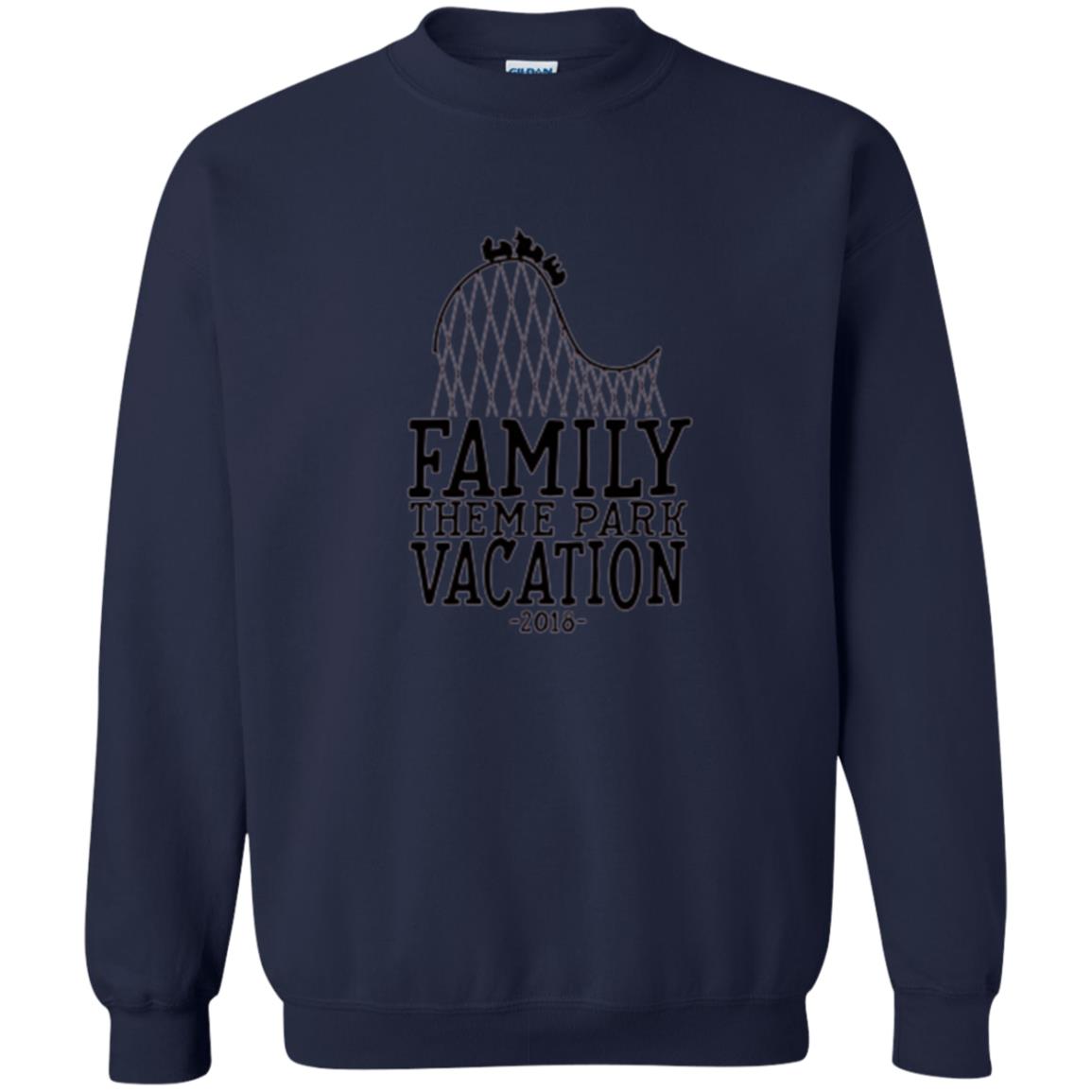 Family T-shirt Vacation 2018 Theme Park Roller Coaster Navy