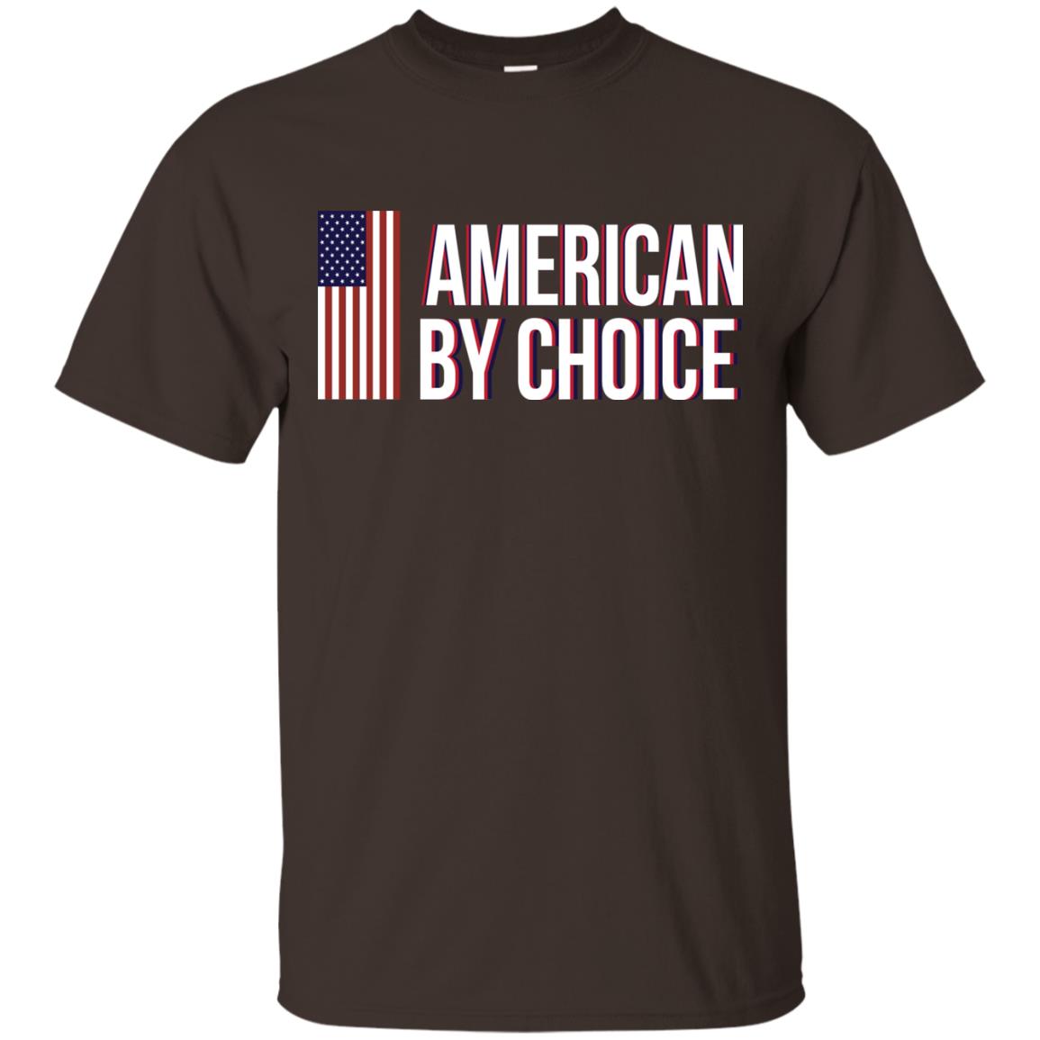 Flag Of American By Choice T-shirt Dark Chocolate