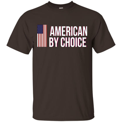Flag Of American By Choice T-shirt Dark Chocolate