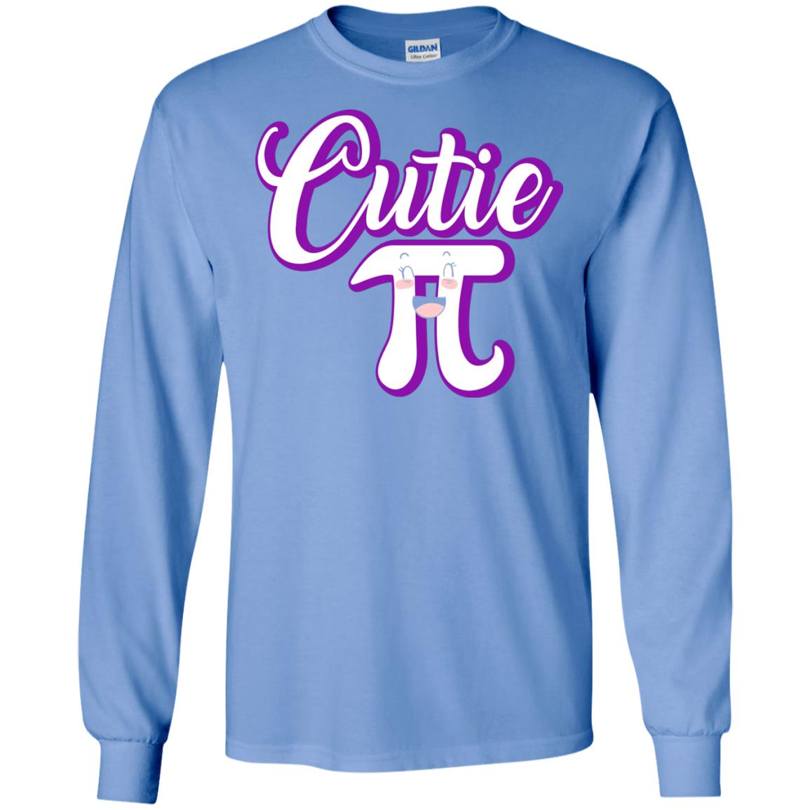 Cutie Pi Math Teacher T-shirt Carolina Blue