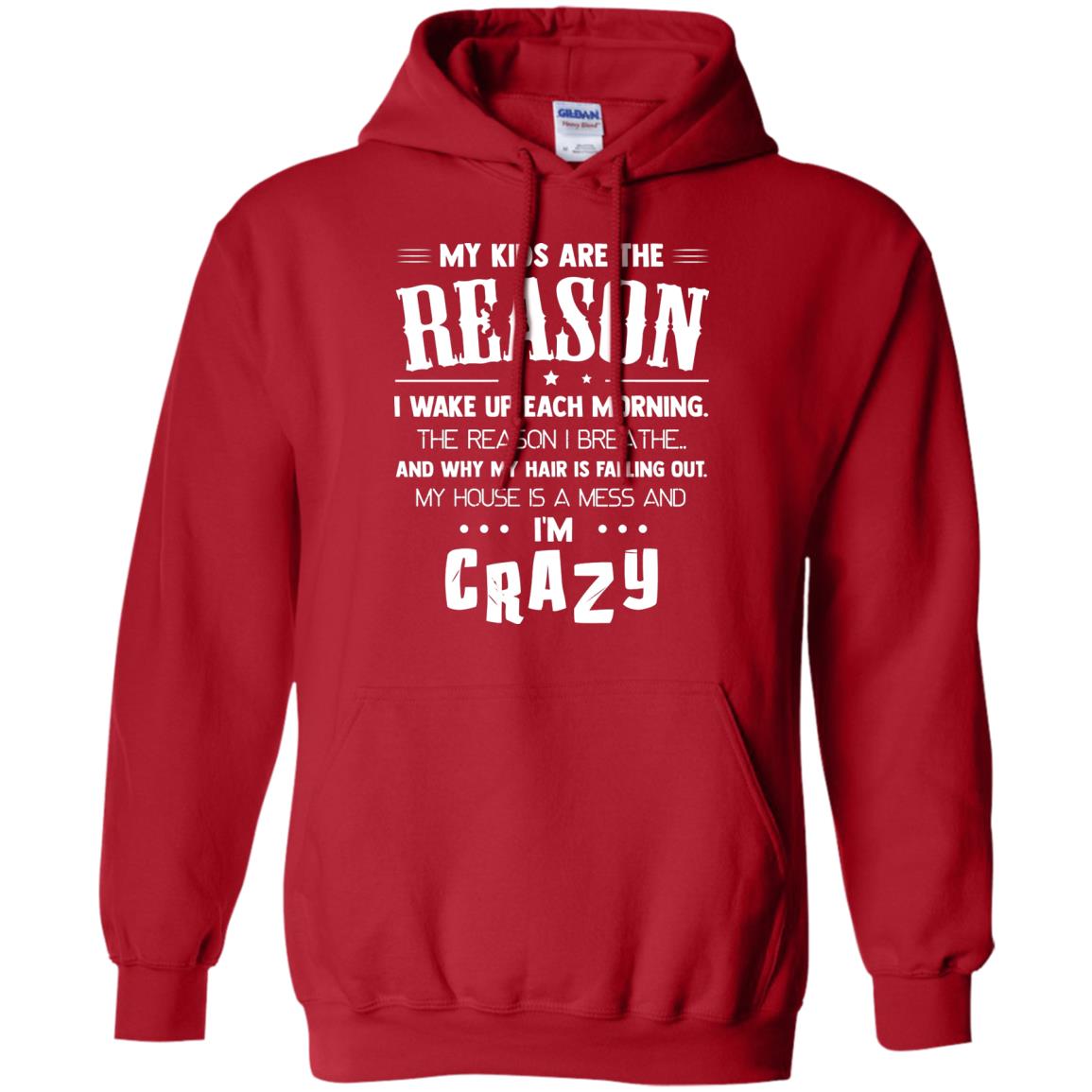 My Kids Are The Reason I Wake Up Each Morning Shirt Red