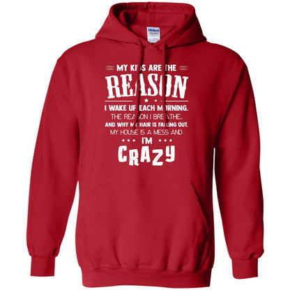 My Kids Are The Reason I Wake Up Each Morning Shirt Red