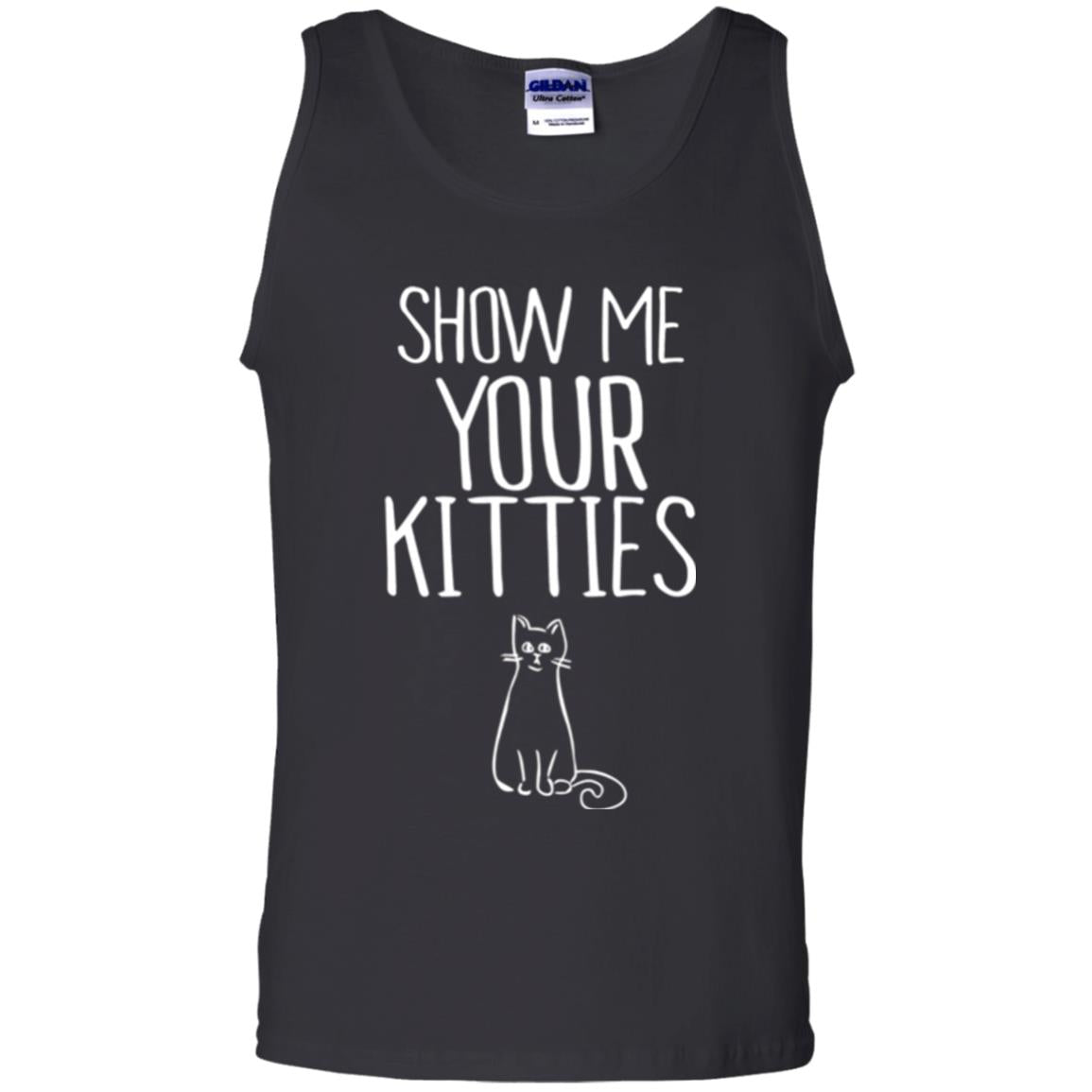 Show Me Your Kitties Cat Lover T-shirt Black