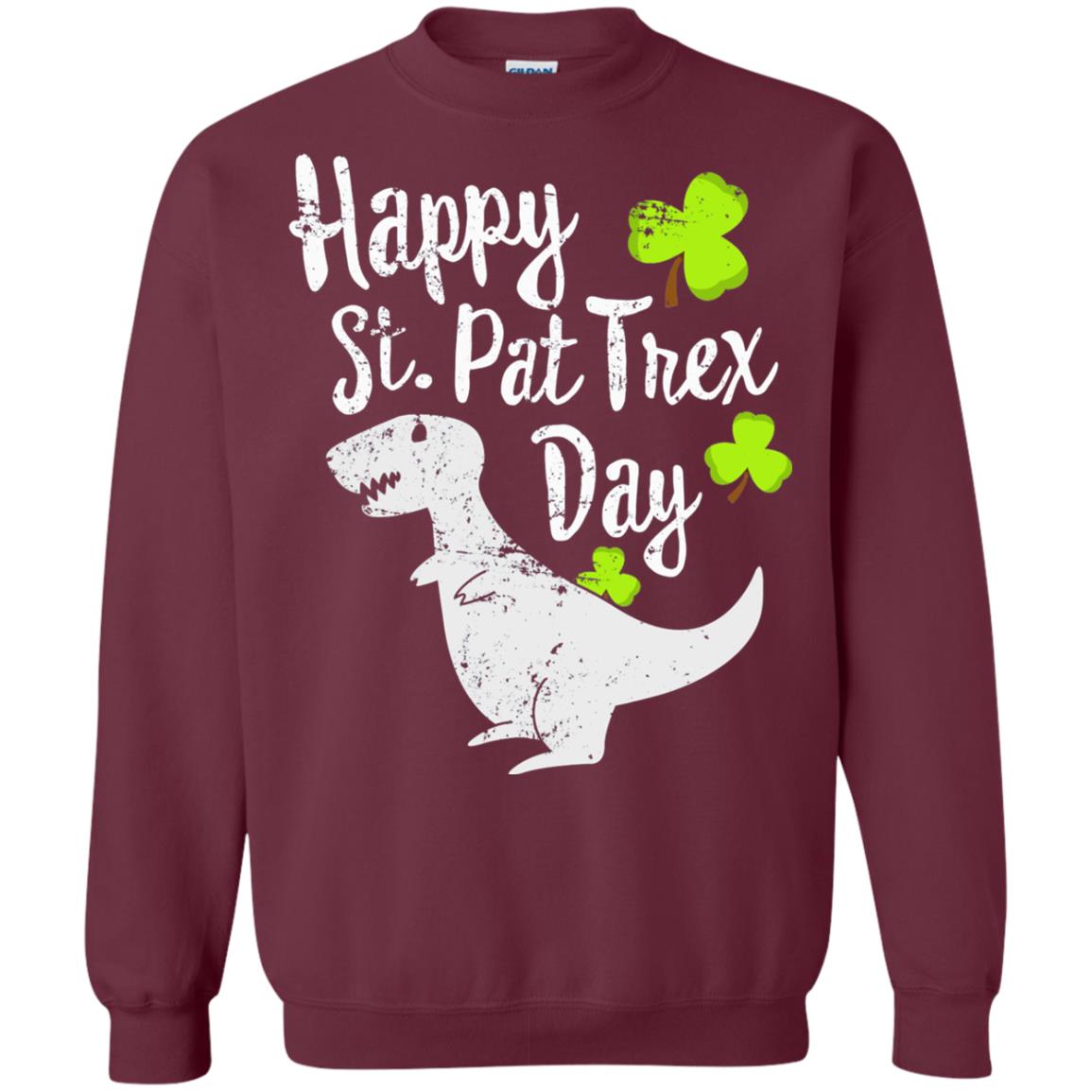 Pat T-rex Cute Stain Patricks Shirt Maroon