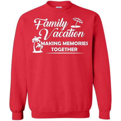 Family Vacation Making Memories Together Red