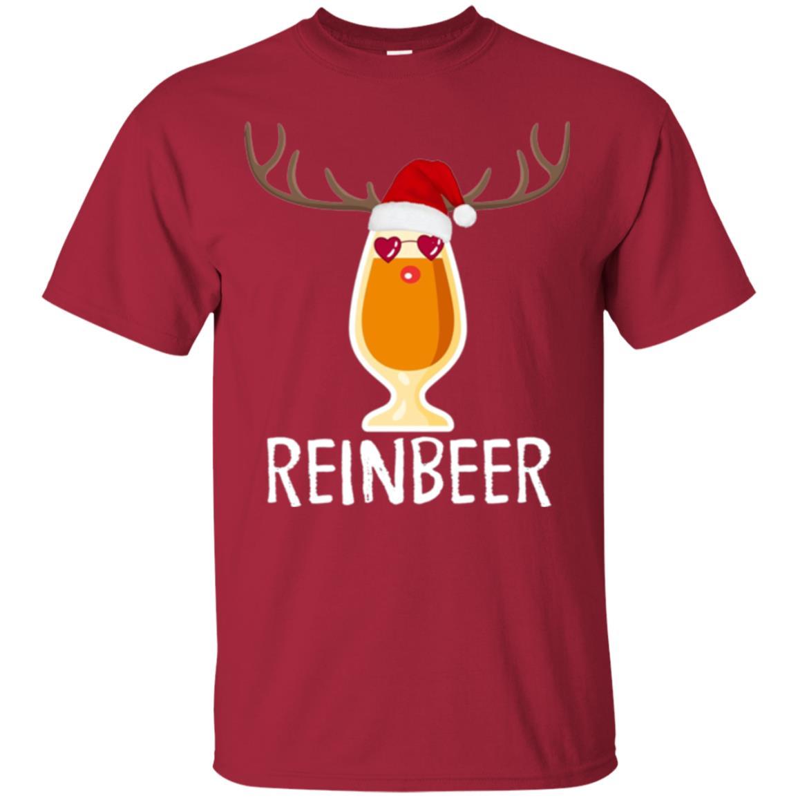 Beer Lover T-shirt Reinbeer Mery Christmas Cardinal
