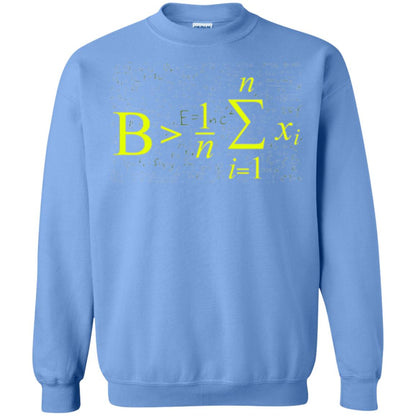 Be Greater Than Average Funny Math Lovers T-shirt Carolina Blue