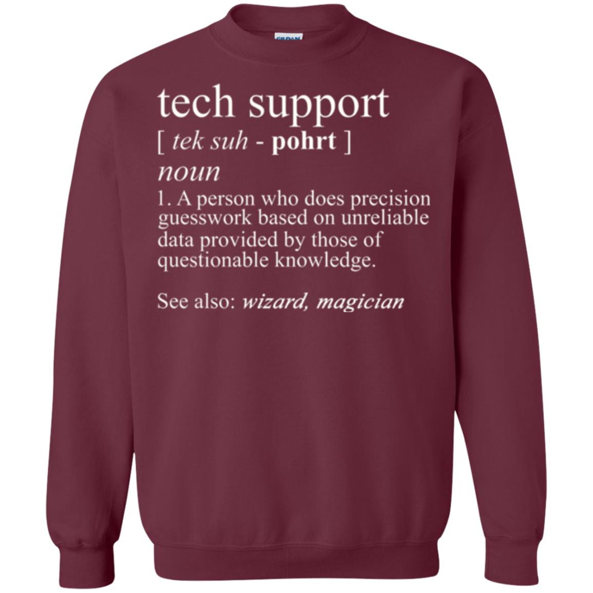 Tech Support T-shirt Maroon