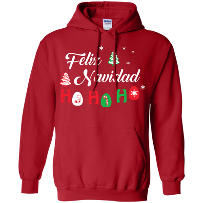 Chirstmas T-Shirt Feliz Navidad Ho Ho Ho Red