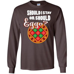 Waffle Lover T-shirt Should I Stay Or Should Eggo