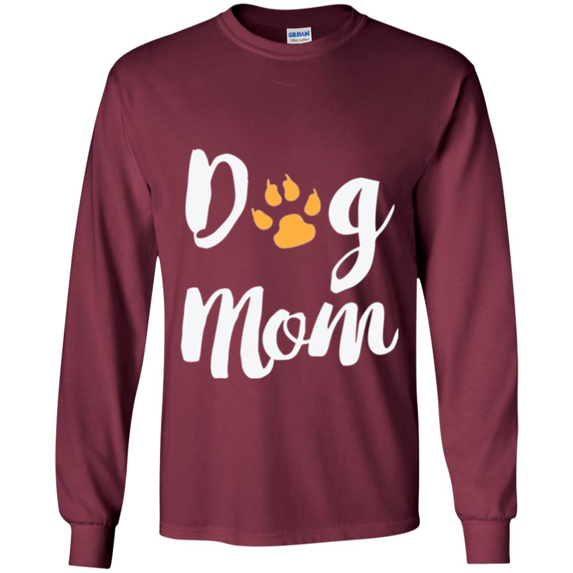 Dog Lovers T-shirt Dog Mom Maroon