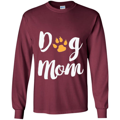 Dog Lovers T-shirt Dog Mom Maroon