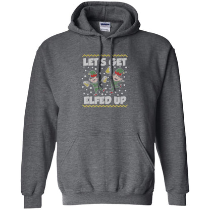 Christmas T-shirt Let_s Get Elfed Up Dark Heather