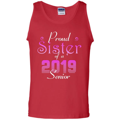 Proud Sister Of 2019 Senior Sister Shirt Red