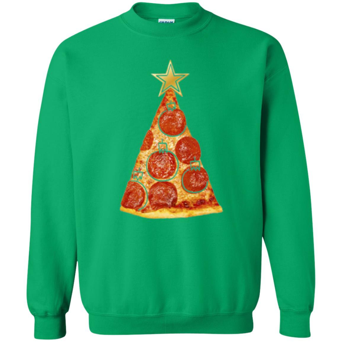 Merry Christmas T-shirt Pizza Slice Christmas Tree