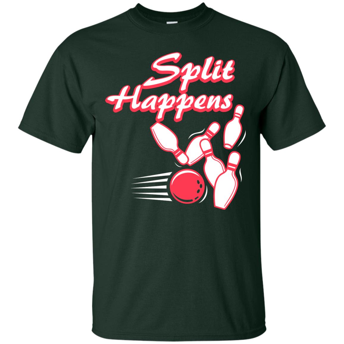 Bowling Lover T-shirt Split Happens Forest
