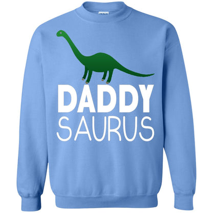 Daddy Saurus Dinosaur Matching Daddy T-shirt Carolina Blue