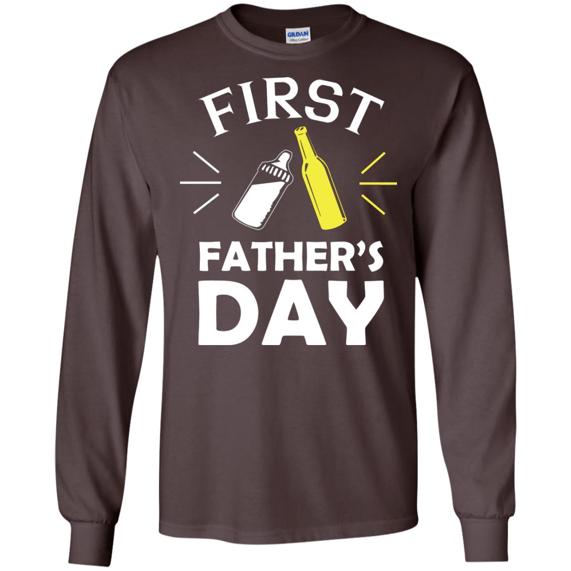 First Father's Day Shirt Dark Chocolate