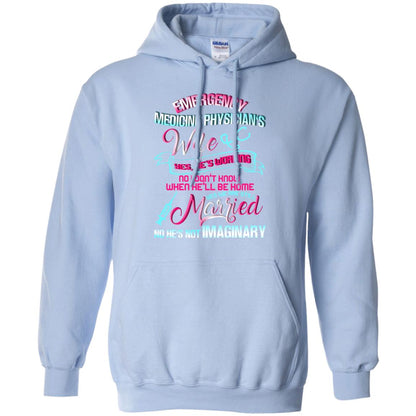 Emergency Medicine Physician's Wife Yes We Are Still Married Shirt Light Blue