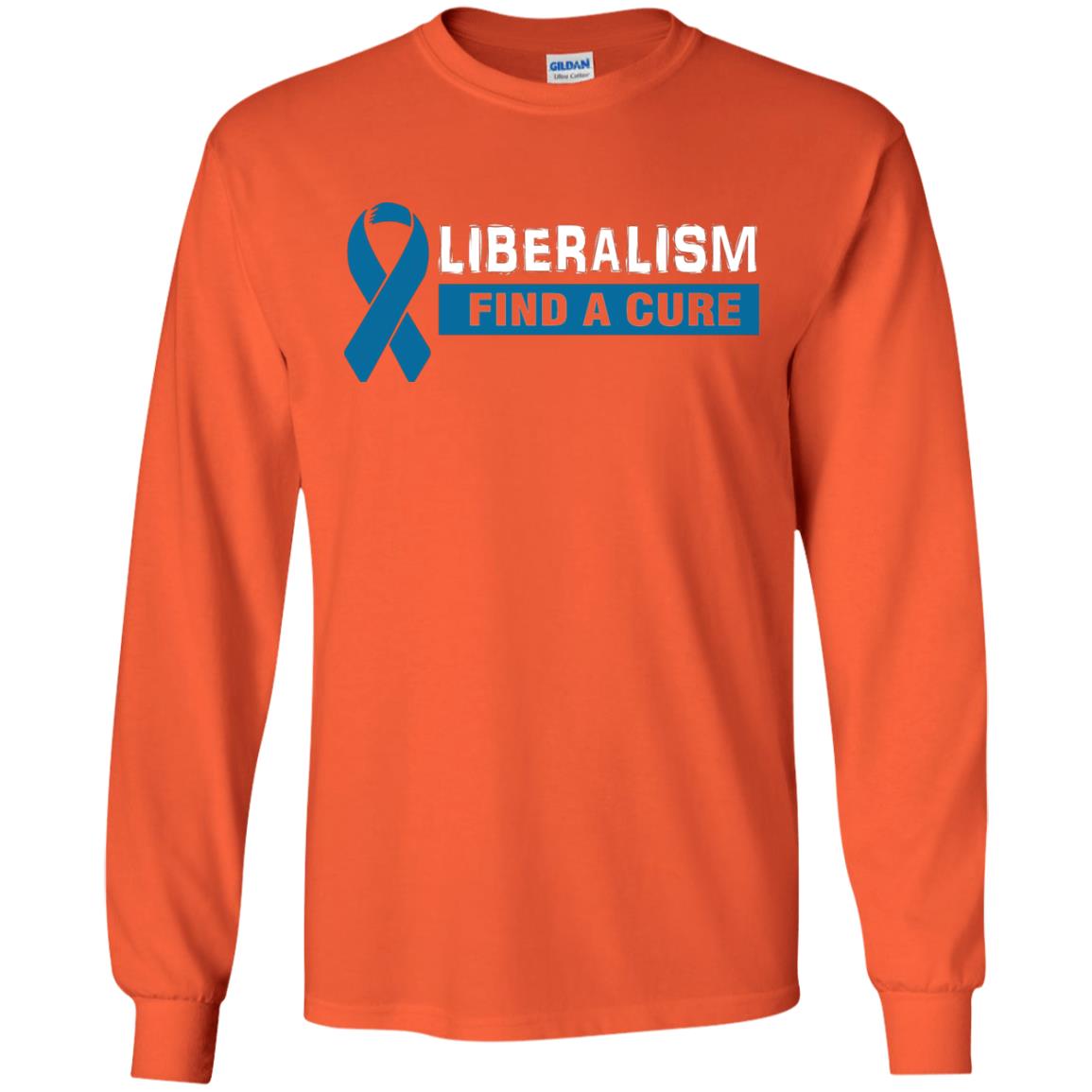 Liberalism Find A Cure Shirt Orange