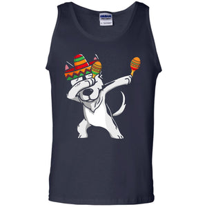 Dabbing Husky Funny Cinco De Mayo T-shirt