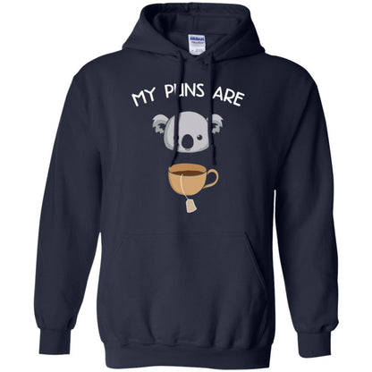 Animal Puns T-shirt My Puns Are Koala Tea Navy