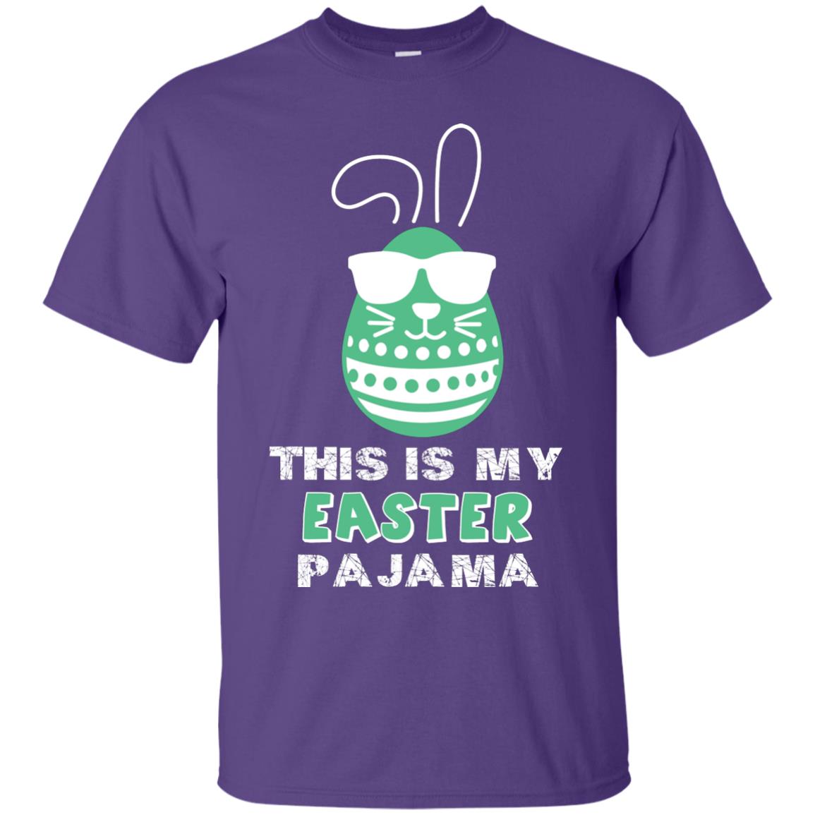 This Is My Easter Pajama Funny Easter T-shirt Purple