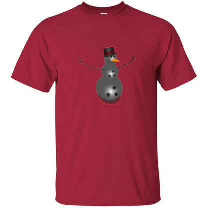 Christmas T-shirt Bowling Ball Snowman Cardinal