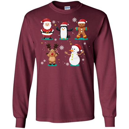 Christmas Character Ideas Gift Shirt Maroon