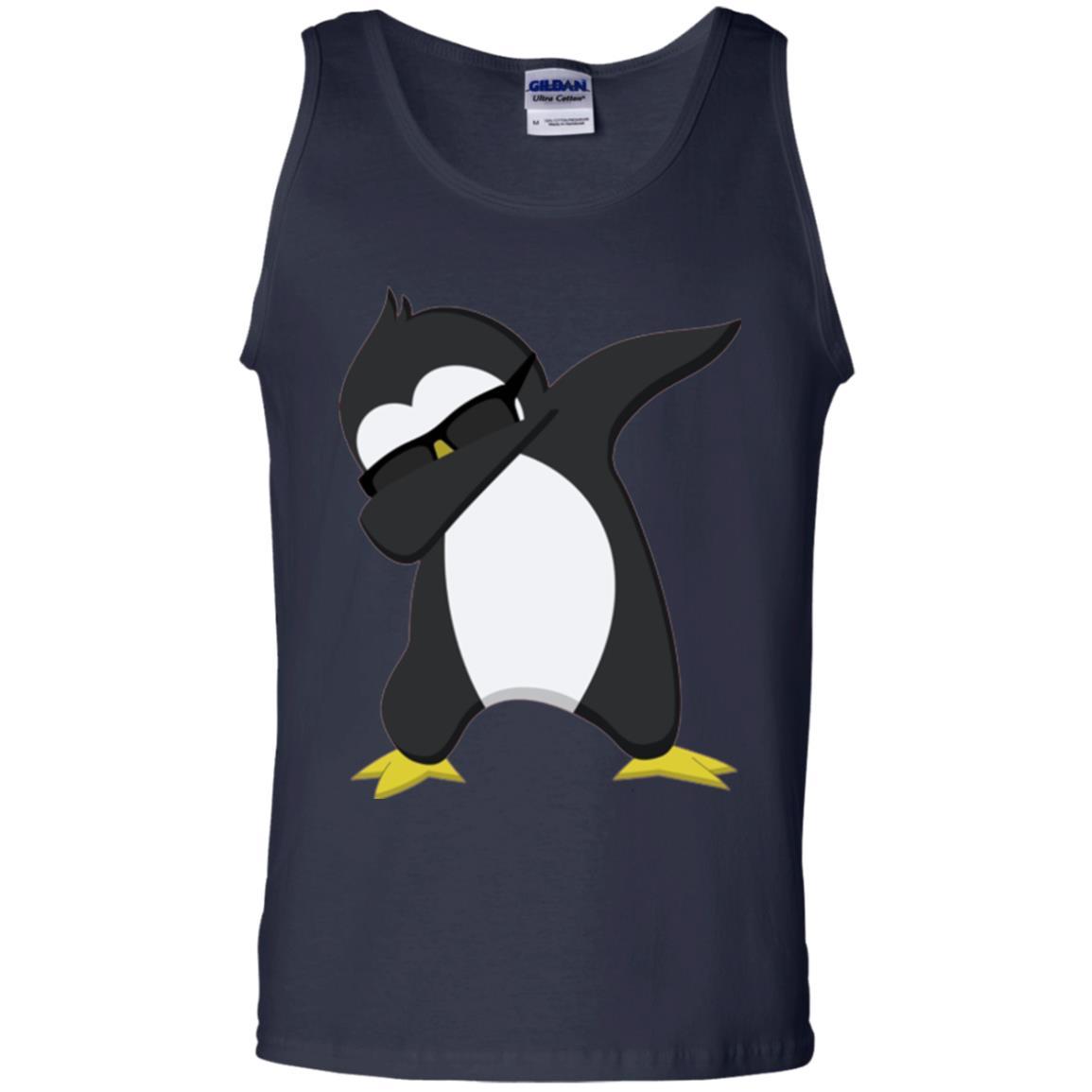 Christmas T-shirt Dabbing Penguin T-shirt Navy