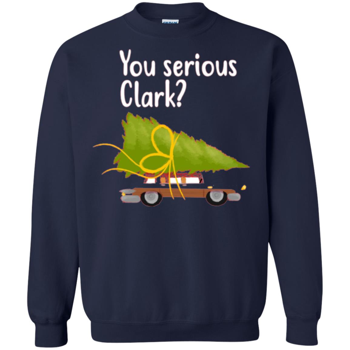 Christmas T-shirt You Serious Clark Navy