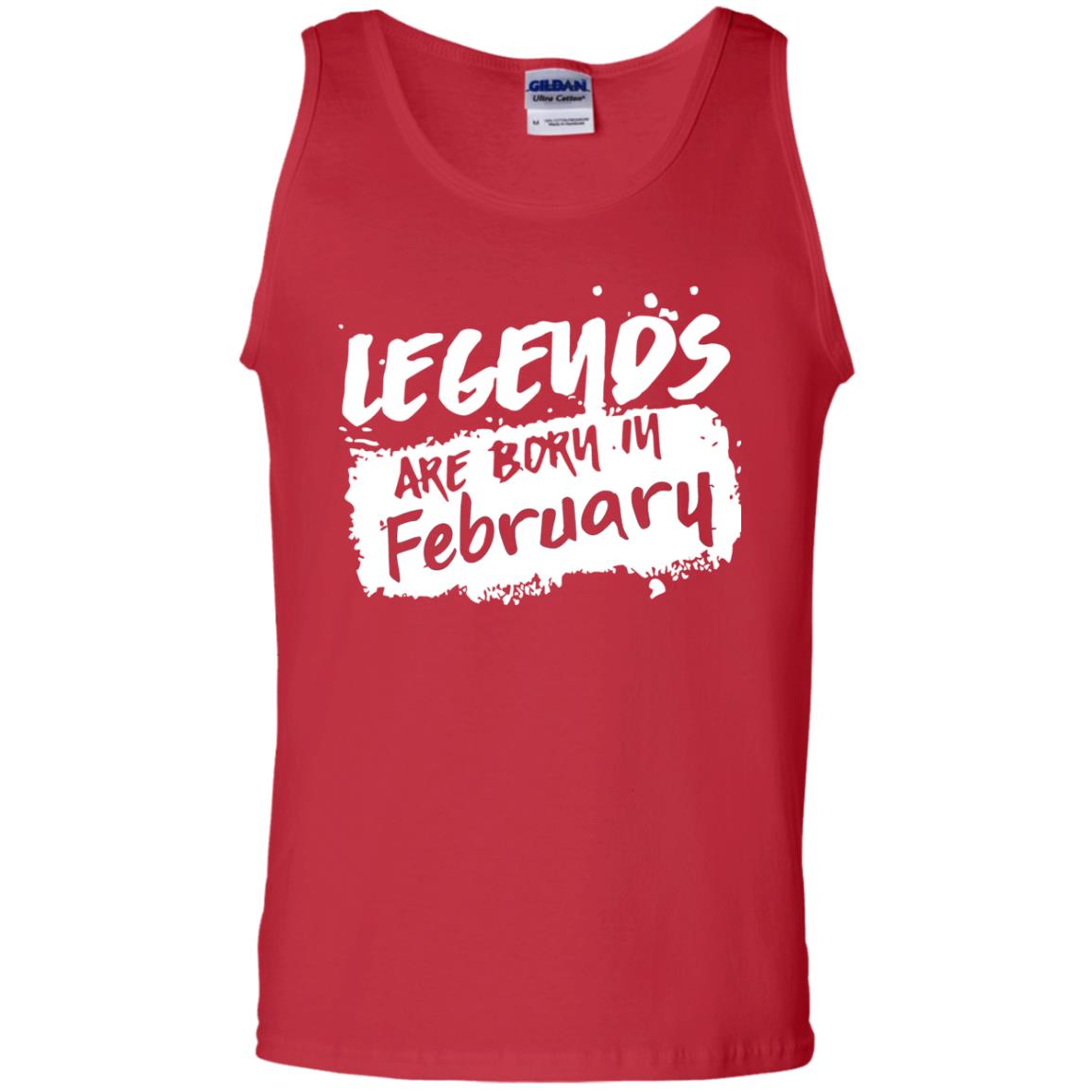 February Birthday Shirt Legends Are Born In February Red