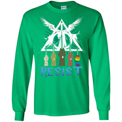 Resist Harry Potter Fan T-shirtG240 Gildan LS Ultra Cotton T-Shirt