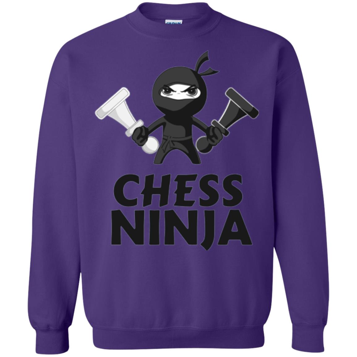 Funny Chess Ninja T-shirt Purple