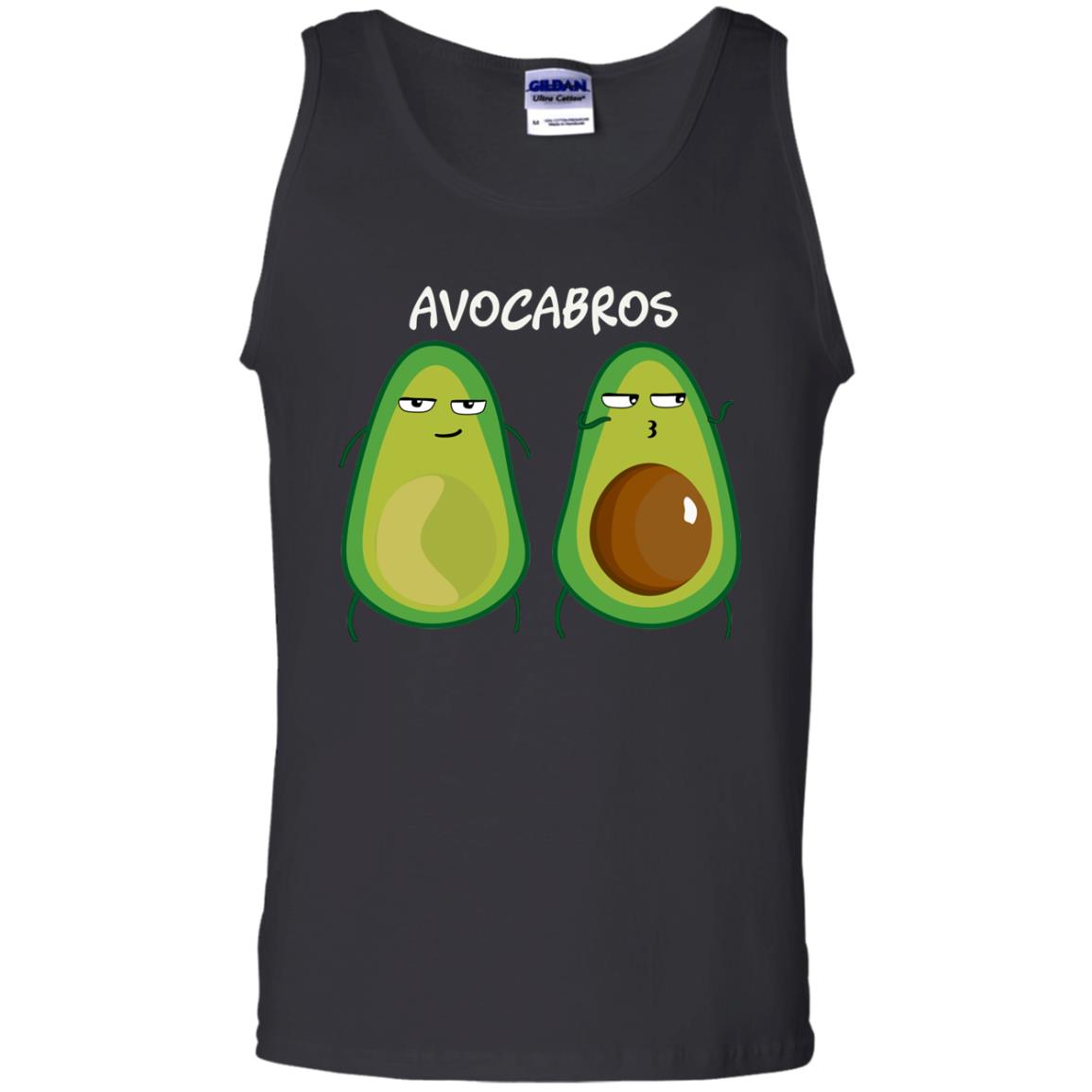 Funny Avocado T-shirt For Bros And Vegans Black