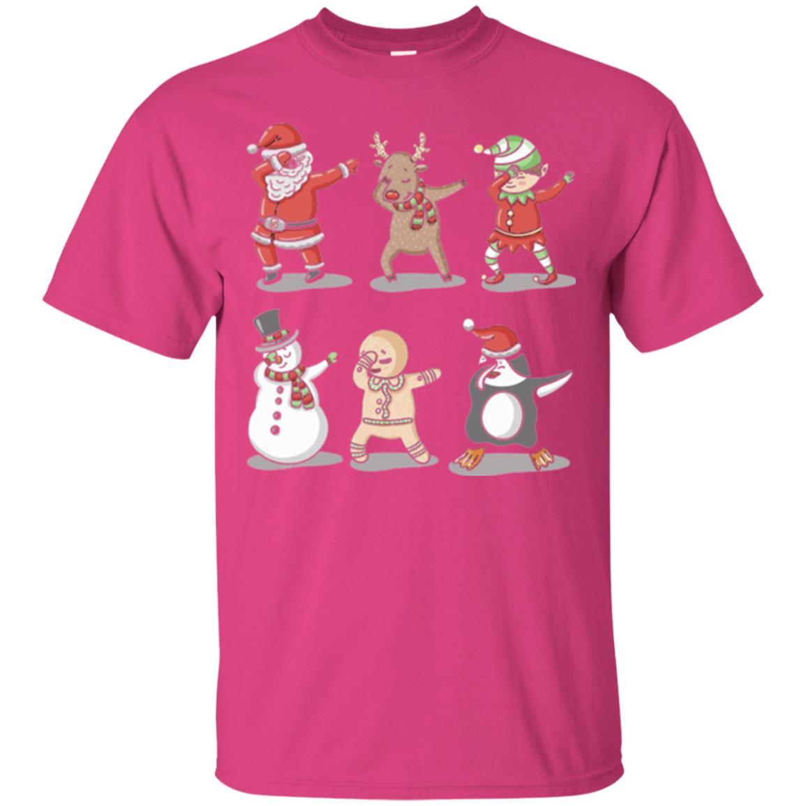 Christmas T-shirt Dabbing Santa Ugly Sweater Heliconia