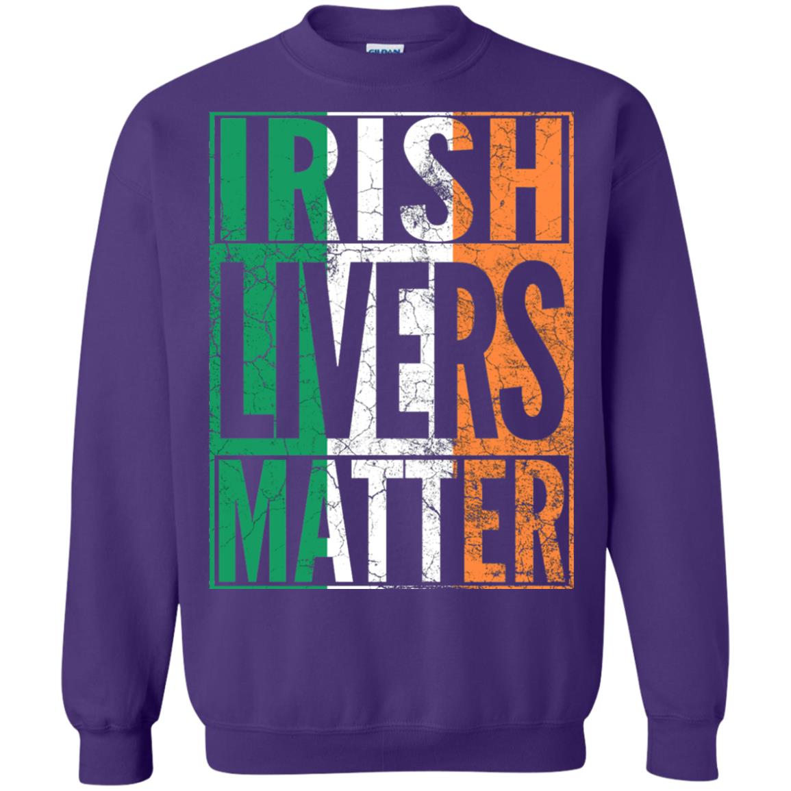 Irish Livers Matter St. Patrick_s Day T-shirt Purple