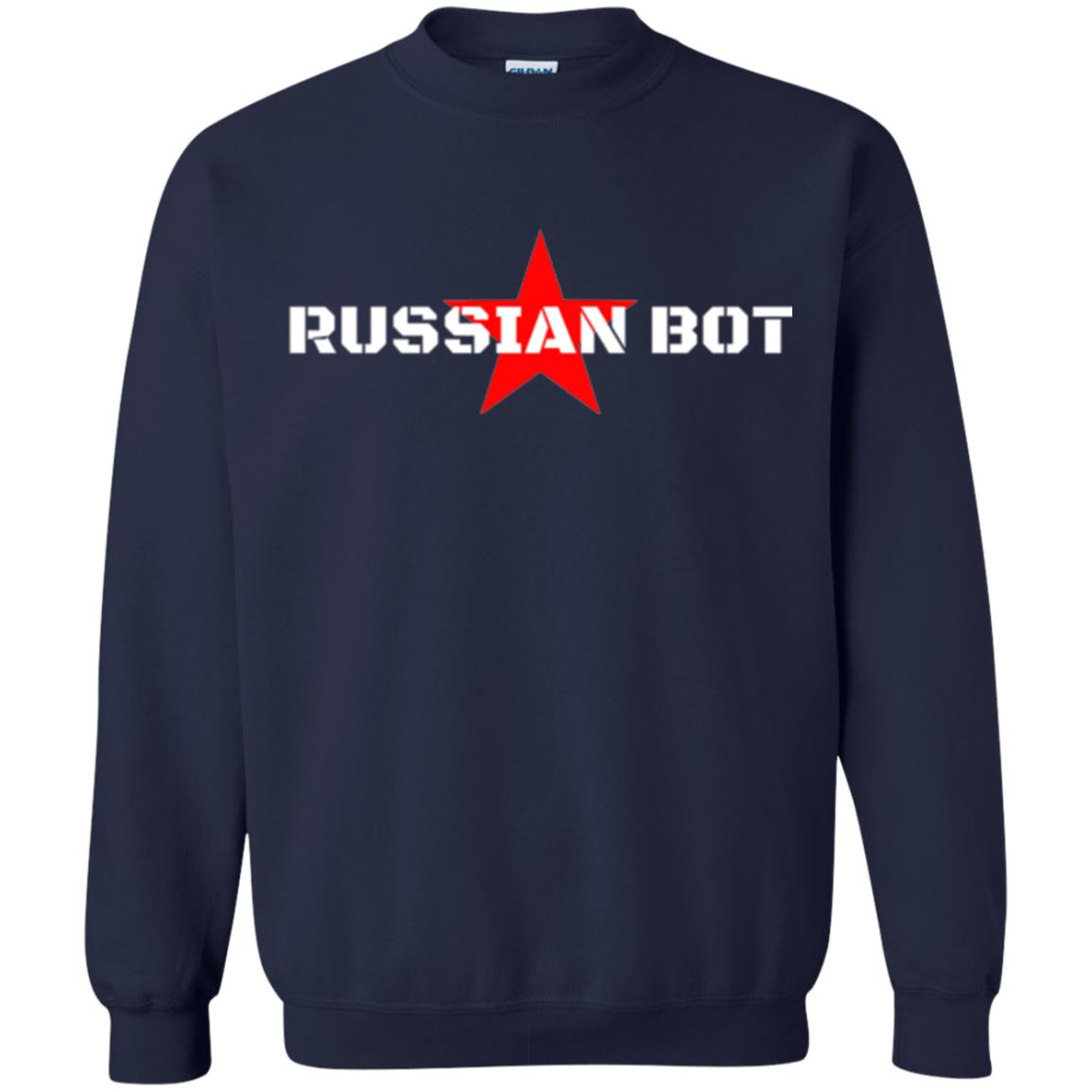 Political T-shirt Russian Bot Star T-shirt Navy