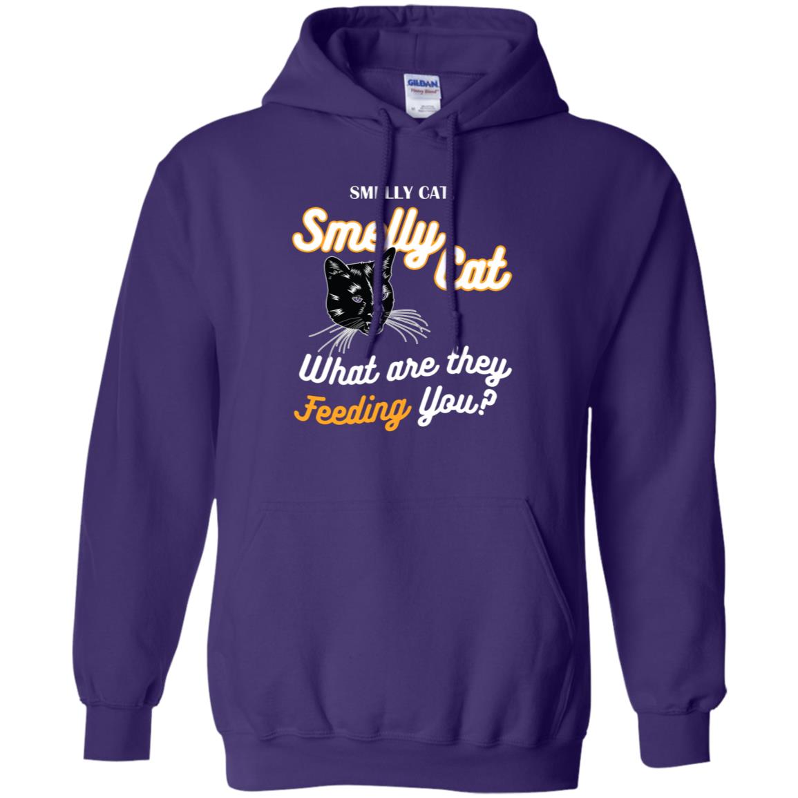 Smelly Cat What Are They Feeding You Cat Lovers Shirt Purple