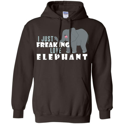 I Just Freaking Love Elephant Shirt Dark Chocolate