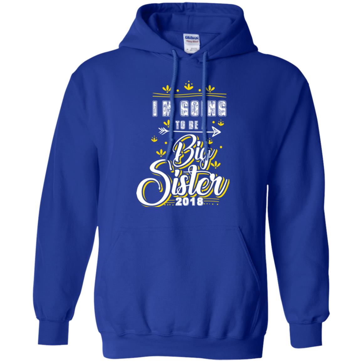 Family T-shirt I'm Going To Be A Big Sister 2018 Royal
