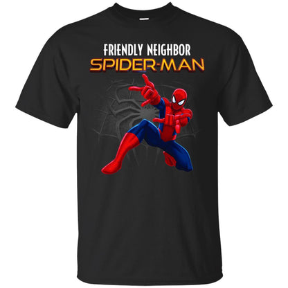 Friendly Neighbor Spider Man Movie Fan T-shirt Black